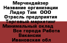 Мерчендайзер › Название организации ­ Лидер Тим, ООО › Отрасль предприятия ­ Торговый маркетинг › Минимальный оклад ­ 23 000 - Все города Работа » Вакансии   . Ивановская обл.